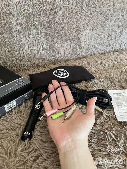 Микрофон AKG p5s, шнур 5м и переходники (новый)