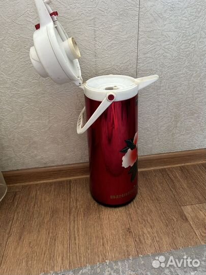 Термос с помпой 4л