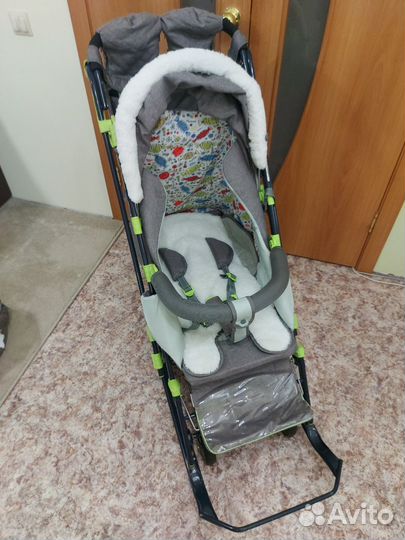 Детские санки коляска ника 7 3/4