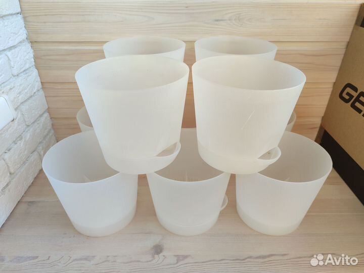 Горшки пластиковые