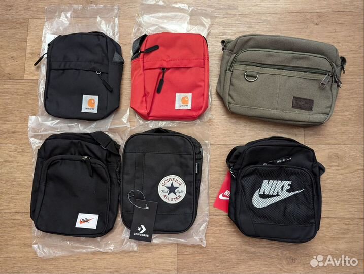 Сумки через плечо Jordan, Nike, Converse, Carhartt