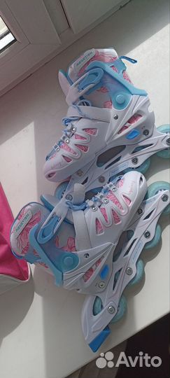 Коньки роликовые раздвижные 32-35