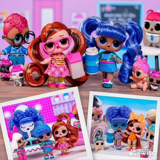 Куклы лол с париками lol Hairvibes оригинал разные