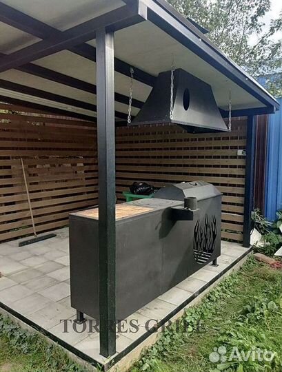 Мангал с вытяжкой