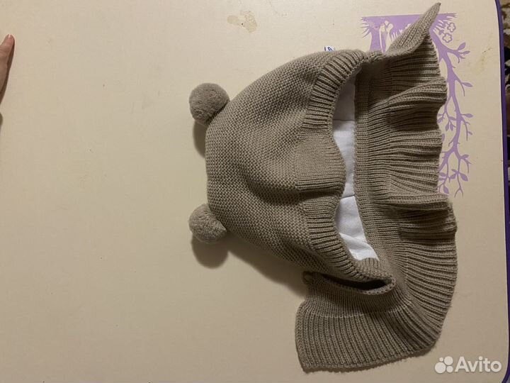 Шапка шлем журавлик