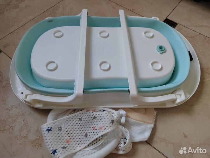 Ванночка для купания складная с термометром