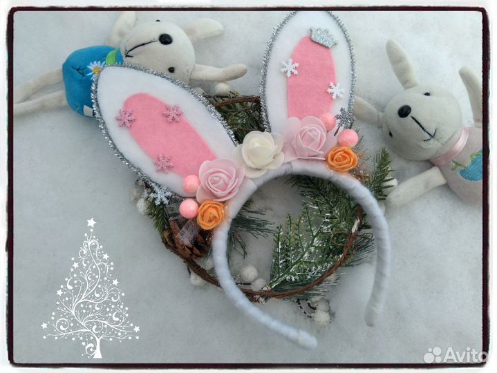 Ушки зайчика,Ободок ушки зайчика