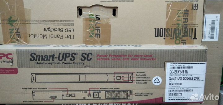 Ибп APC Smart-UPS SC SC450RMI1U, 450вa (без аккум)