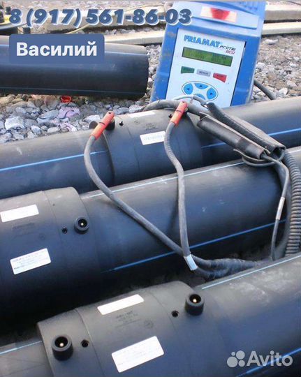 Сварка, пайка пнд труб муфтовым способом