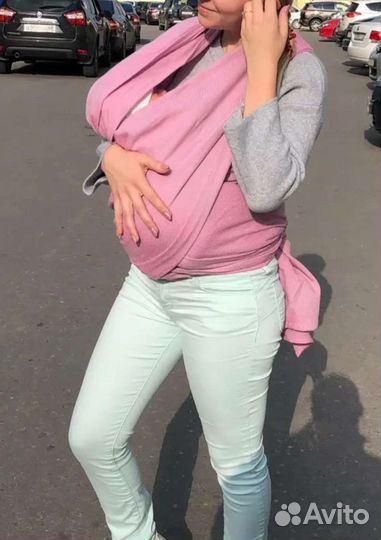 Слинг шарф для новорождённого переноска 5м