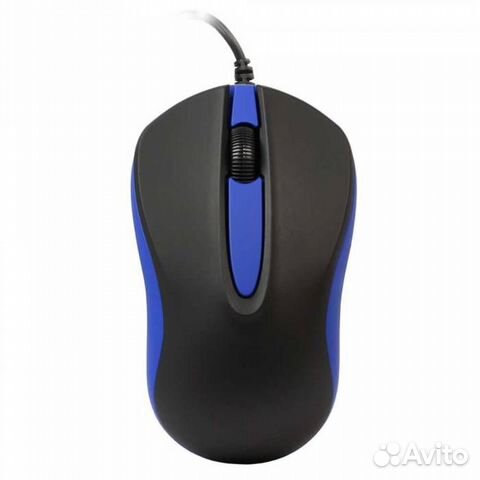 Мышь проводная Smartbuy 329 USB, черно-синяя