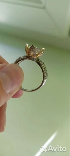 Серебряное кольцо и подвеска новое