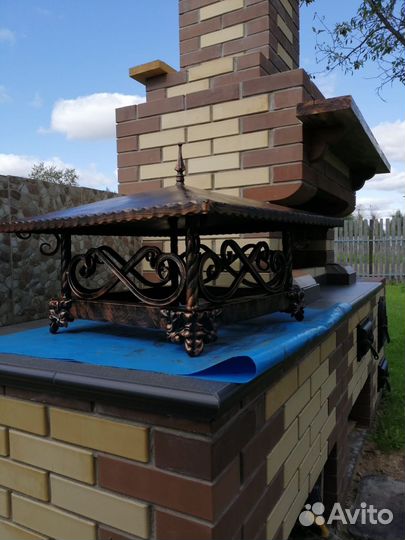 Колпак на печную трубу. Дымник