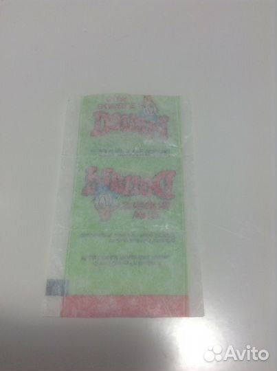 Фантик от жвачки Donald зеленый 1 шт