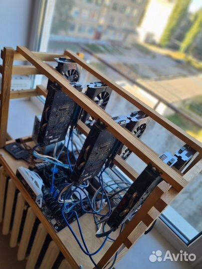 Майнинг ферма rx570/580 4gb 7шт