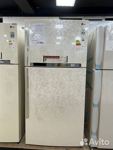 Холодильник LG GR-H802hehz бежевый (86 ширина)