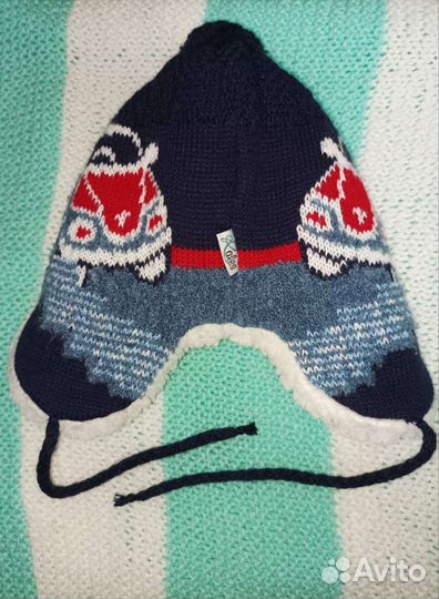 Шапка зимняя на мальчика до года