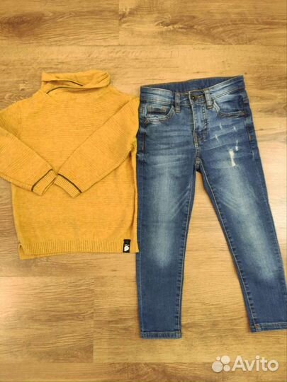 Джинсы и джемпер Zara на 5 лет