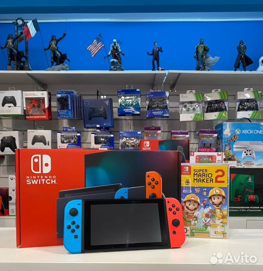 Nintendo Swich + Mario Maker 2 (Магазин,гарантия)