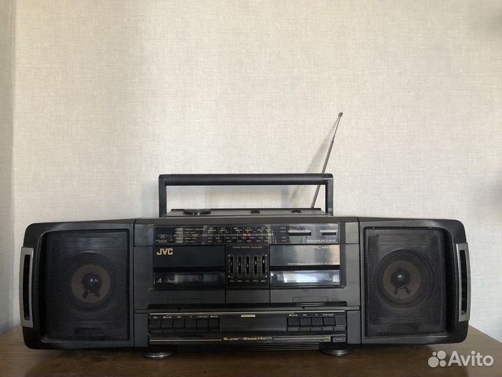 Двухкассетный магнитофон JVC PC-W150 с радио