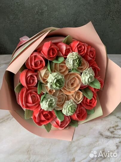 Зефирные цветы.Букеты из зефира