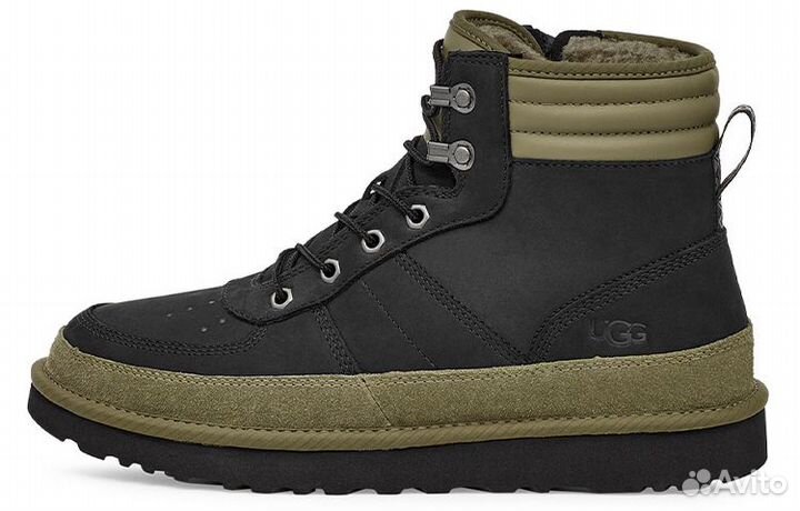 UGG Highland- Ankle Boots Men Black/Olive Green (40)