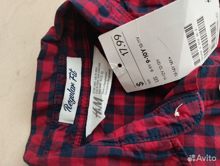 Новая рубашка h&m