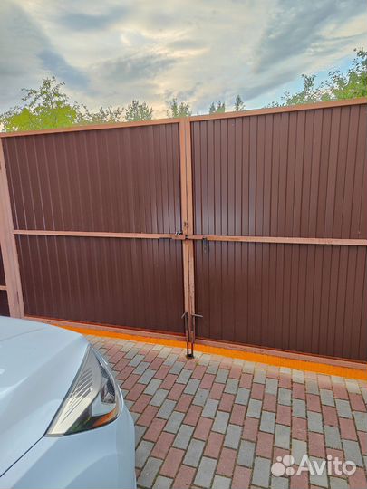 Металлопрофиль для распашных ворот бу