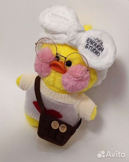 Мягкая игрушка Уточка Lalafanfan новая