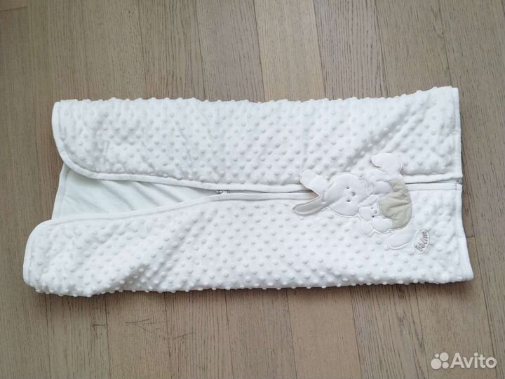 Со стразами, плед-конверт, шапка, пинетки