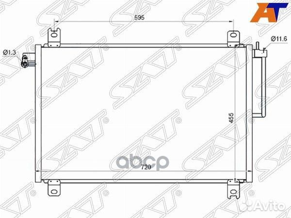 Радиатор кондиционера chevrolet trailblazer/GMC