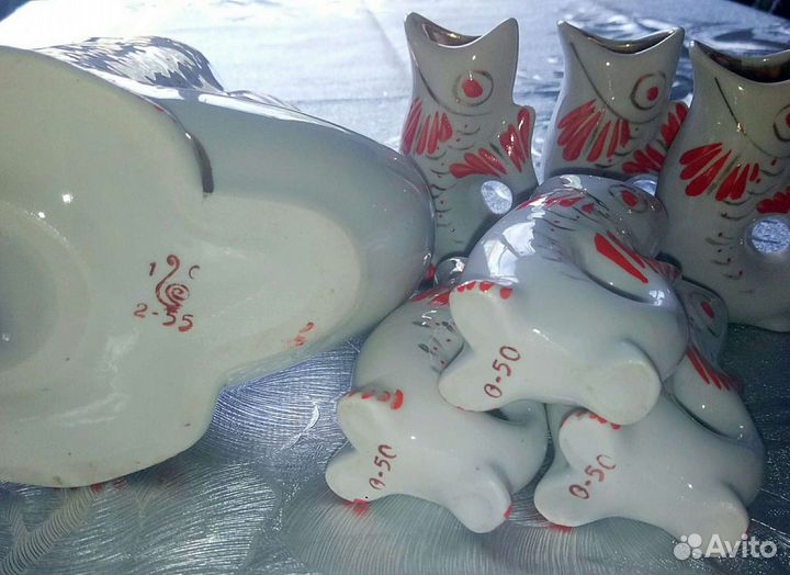 Графин и стопки“ Рыбки” СССР