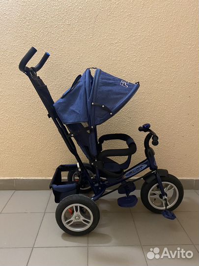Детский трехколесный велосипед коляска