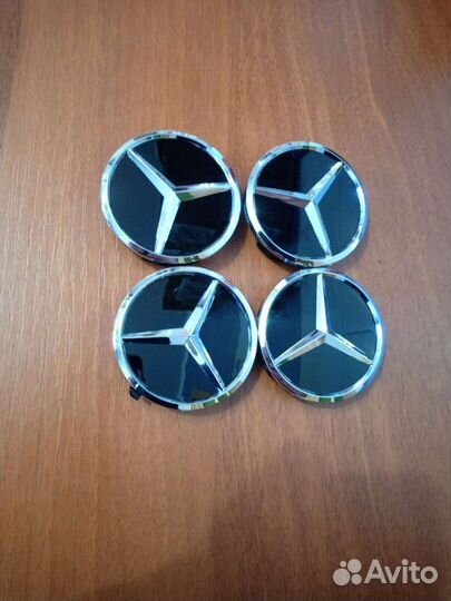 Колпачки. Заглушки на литые диски Mercedes (D60)