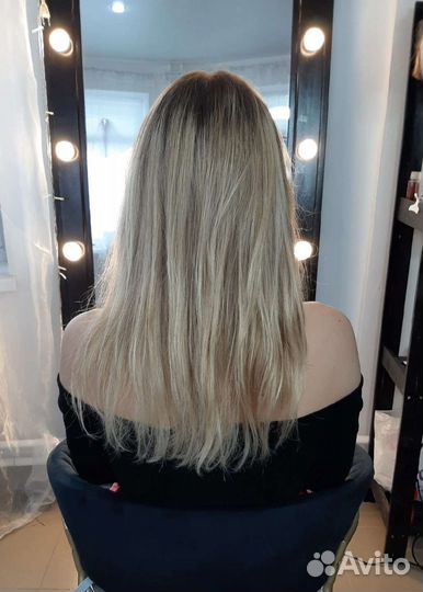 Наращивание волос под Ключ