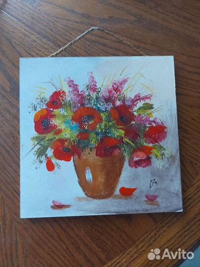 Картины роспись по дереву