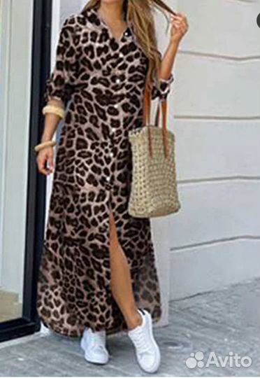 Платье рубашка 44-54р, 2 цвета