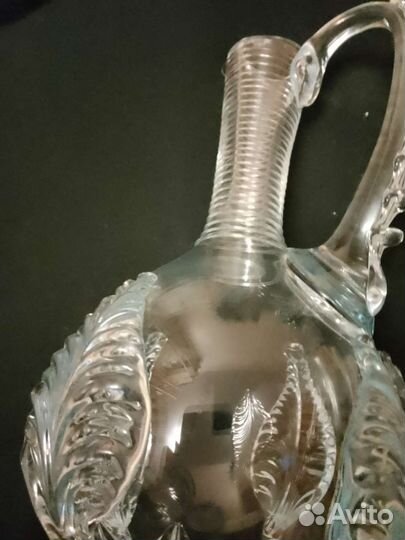 Графины Красный май, цветное стекло, вазочки