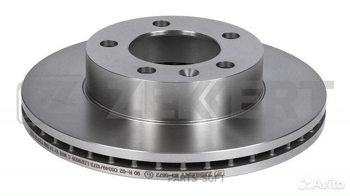 Диск торм. перед. Nissan NV400 11- Opel Movano 10- Renault Master III 10- zekkert BS5872