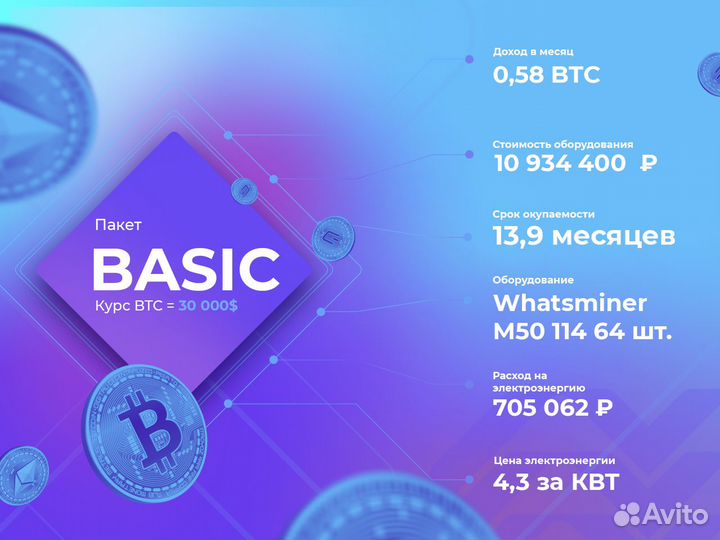 Бизнес под ключ на майнинге