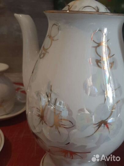 Кофейный сервиз из тонкого фарфора СССР