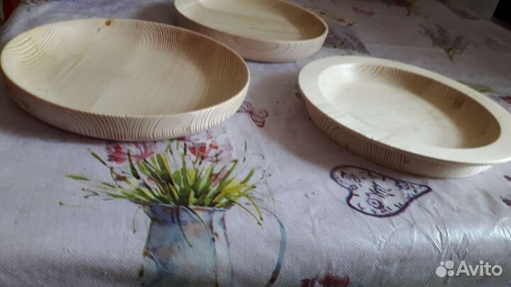 Тарелки из дерева
