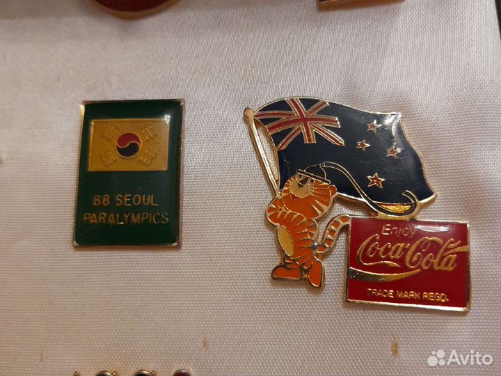 Значки летняя олимпиада 1988г