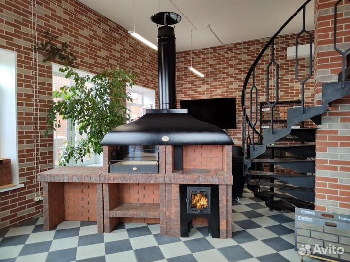 Барбекю комплекс сборный из кирпича/мангал/казан