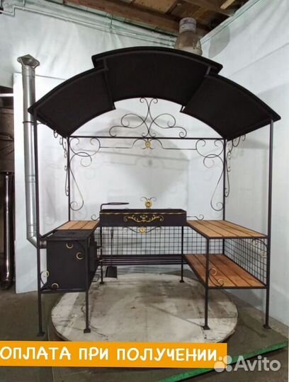 Мангал с печью