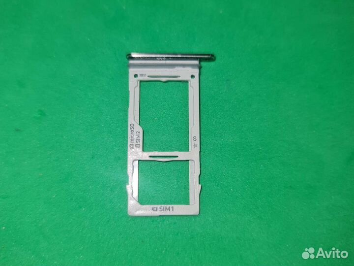 Лоток симкарты Samsung S9 черный снятый