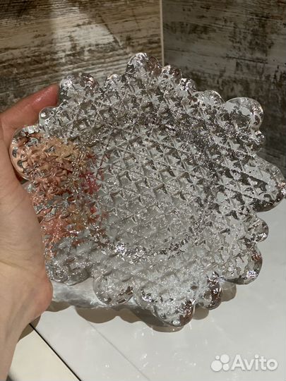 Подсвечник хрустальный новый