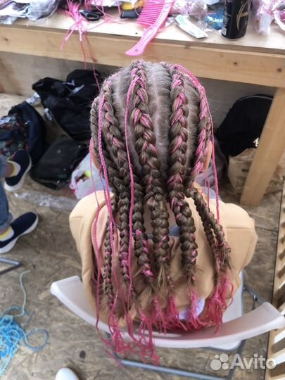 Плетение кос с канекалоном
