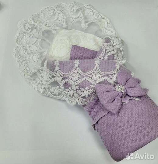 Конверт вязанный на выписку