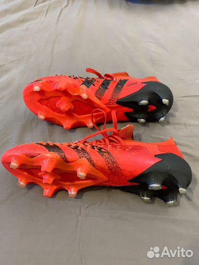Бутсы Predator Freak.1 L FG красные 39р